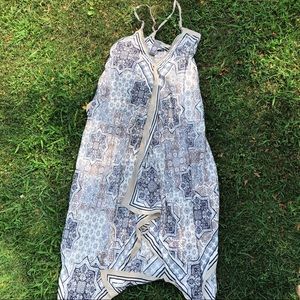 Vince Camuto Tile Ruffle Scarf Dress